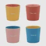 Mugs - Mug colorful affection / set of 4 - AND NOOK