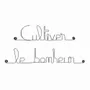 Other wall decoration - Wire wall decoration\” Cultivating happiness\” to pin - BIJOUX DE MUR