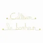 Other wall decoration - Gold Brass Wire Wall Decor ” Cultivating Happiness" - BIJOUX DE MUR