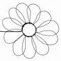 Other wall decoration - Wire wall decoration - Daisy flower - Happiness - BIJOUX DE MUR