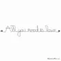 Other wall decoration - Wire Wall Decor ” All You Need Is Love ” - BIJOUX DE MUR