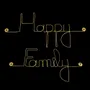 Other wall decoration - Golden Brass Wire Wall Decor for the wall ” Happy Family " - BIJOUX DE MUR