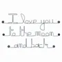 Objets de décoration - Décoration Murale - "I love you to the moon and back" - Citation Amour - BIJOUX DE MUR
