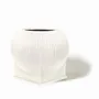 Garden accessories - Oversized Flat Blob Fiberglass Planter 'Black' by Tuleste Factory - TULESTE FACTORY