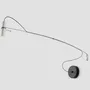 Appliques - HOLD applique murale avec structure en acier et support blanc ou noir - LUXCAMBRA