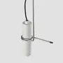 Hanging lights - HOLD hanging lamp with steel rod in black or white - LUXCAMBRA