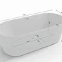 Bathtubs - Freestanding Oval Bathtub JADE L. 170 x W. 80 cm, by SPALINA - SPALINA
