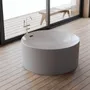Bathtubs - Freestanding Round Bathtub LOOM 2.0, 130x130 cm, by SPALINA - SPALINA