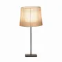 Lampes de table - INDIANA lampe à poser avec abat-jour d'organza beige - LUXCAMBRA