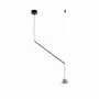Hanging lights - ABSIDIOLA conica moving hanging lamp with ceramic shade - LUXCAMBRA