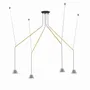 Suspensions - ABSIDIOLA suspension mobile conica à 4 abat-jours en céramique - LUXCAMBRA
