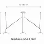 Suspensions - ABSIDIOLA suspension mobile conica à 4 abat-jours en céramique - LUXCAMBRA