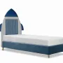 Children's bedrooms - Space Craft Apollo 22 Upholstered Bed - BLUE BEAR