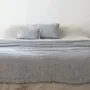 Fabric cushions - GALET double linen gauze cushion cover 40x60cm - BED AND PHILOSOPHY