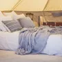 Throw blankets - GAZELLE double linen gauze plaid 140x230 cm - BED AND PHILOSOPHY