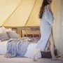 Homewear - Kimono en double gaze de lin GRACE longueur 120 cm - BED AND PHILOSOPHY