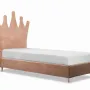 Children's bedrooms - Princess Crown Upholstered Bed - BLUE BEAR