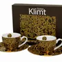 Objets de décoration - Set de 2 tasses espresso Klimt tree of life - KARENA INTERNATIONAL