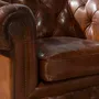 Fauteuils - Fauteuil Chester en cuir brun cognac - ANGEL CERDÁ