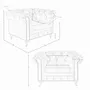 Fauteuils - Fauteuil Chester en cuir brun cognac - ANGEL CERDÁ