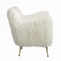 Fauteuils - Fauteuil en tissu blanc à poils longs - ANGEL CERDÁ