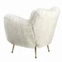 Fauteuils - Fauteuil en tissu blanc à poils longs - ANGEL CERDÁ