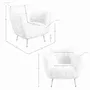 Fauteuils - Fauteuil en tissu blanc à poils longs - ANGEL CERDÁ