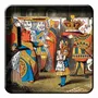 Trays - Square Metal Trays - BLUE SHAKER