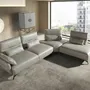 Sofas - Right chaise longue sofa sand leather - ANGEL CERDÁ