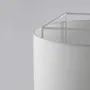 Suspensions - Lampe suspendue LEWIT de 106 cm avec abat-jour en cotonet - LUXCAMBRA