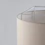 Suspensions - Lampe suspendue LEWIT de 106 cm avec abat-jour en cotonet - LUXCAMBRA