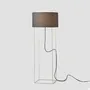 Floor lamps - LEWIT 120cm floor lamp with cotonet shade - LUXCAMBRA