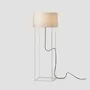 Floor lamps - LEWIT 120cm floor lamp with cotonet shade - LUXCAMBRA