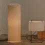 Lampadaires - LEWIT lampadaire en version longue avec abat-jour en cotonet - LUXCAMBRA