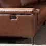 Sofas - Right chaise longue relaxation sofa in tobacco brown leather - ANGEL CERDÁ