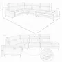 Sofas - Right chaise longue relaxation sofa in tobacco brown leather - ANGEL CERDÁ