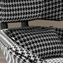 Armchairs - Fauteuil pivotant en tissu noir et blanc - ANGEL CERDÁ