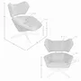 Armchairs - Fauteuil pivotant en tissu noir et blanc - ANGEL CERDÁ