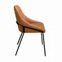 Chairs - Orange leatherette chair - ANGEL CERDÁ