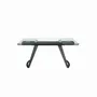 Tables Salle à Manger - Table à manger extensible rectangulaire en verre trempé et acier noir - ANGEL CERDÁ