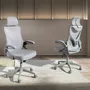 Chaises - Chaise de bureau pivotant tissu gris - ANGEL CERDÁ