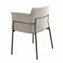 Chaises - Chaise en tissu gris - ANGEL CERDÁ