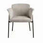 Chaises - Chaise en tissu gris - ANGEL CERDÁ