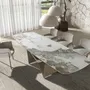 Chaises - Chaise en tissu gris - ANGEL CERDÁ