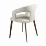 Chairs - Off-white fabric chair - ANGEL CERDÁ