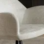 Stools - Light grey fabric stool - ANGEL CERDÁ