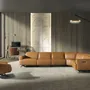 Fauteuils - Fauteuil pivotant en cuir brun - ANGEL CERDÁ
