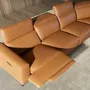 Sofas - Brown leather left corner relaxation sofa - ANGEL CERDÁ