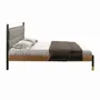 Beds - Dark grey leatherette bed - ANGEL CERDÁ