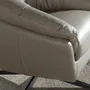 Fauteuils - Fauteuil pivotant en cuir gris - ANGEL CERDÁ